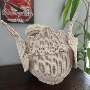 Cesta de ratán natural tejida a mano, cestas de almacenamiento ecológicas hechas a mano, modernas y multifuncionales, Artex Green Earth, hechas en Hanói - Product Image 4