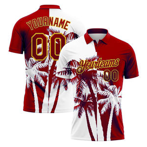 Polos de Golf Personalizados con Bordado y Sublimación en Poliéster para Hombre, Jersey Transpirable de Alta Calidad en Tejido de Algodón y Spandex de Secado Rápido - Product Image 2