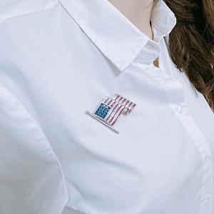 Estados Unidos de la bandera americana Cz Broche - Product Image 3