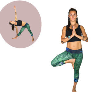 Conjunto de yoga para mujer, tela absorbente de sudor, leggings ajustados al cuerpo y top elástico para entrenamiento físico y deportes - Product Image 1