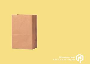 Sac en papier alimentaire anti-graisse personnalisé avec logo, emballage écologique en kraft pour boulangerie, sandwichs, pains, burgers, snacks, vente en gros - Product Image 3