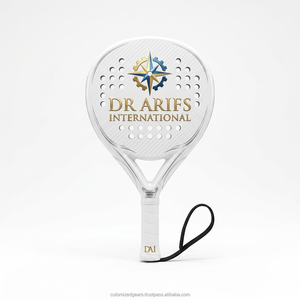 ไม้เทนนิสคาร์บอนไฟเบอร์ DR ARIFS INTERNATIONAL รูปทรงหยดน้ำ ขนาด 23 มม. ด้ามจับยาง น้ำหนักเบา สำหรับใช้งานกลางแจ้ง - Product Image 2