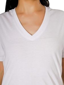 Camiseta Deportiva Unisex con Cuello en V, Estilo Casual de Verano, Prenda Básica Premium, Ecológica, de Algodón Terry y Bambú, Transpirable - Product Image 2