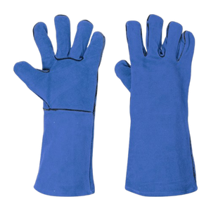 Guantes de Cuero Vacuno Rojo de Primera Calidad, Resistentes a Impactos y Abrasión, para Trabajo Pesado y Protección de Manos y Brazos en la Lucha Contra Incendios - Product Image 2