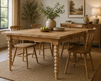 Pieds de meubles de remplacement robustes en bois massif CNC, modernes et faciles à installer pour tables à manger, bureaux, espaces extérieurs, salons et hôpitaux