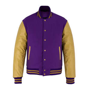 Custom Vintage Embroidered College <b>Baseball</b> Rider <b>Bomber</b> Varsity <b>Jacket</b> for Men Street Wear School Uniform OEM - Product Image 1
