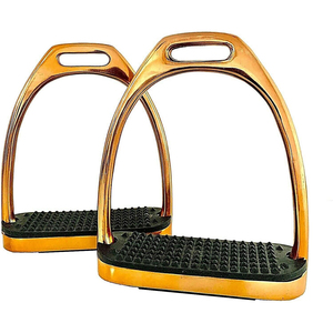 Étriers de sécurité en aluminium de haute qualité, équipement d'équitation léger, antidérapant, en acier inoxydable - Product Image 1