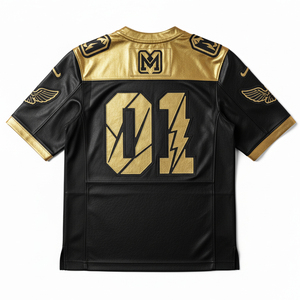 Maillot de football américain personnalisé sublimé, respirant, à séchage rapide, en mesh, uniforme d'équipe, logo OEM, vêtements de sport de haute qualité - Product Image 2