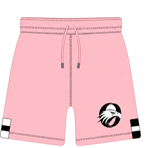 Ensemble short et maillot de rugby rose clair et noir à manches courtes, col rond, rayé, uniforme d'équipe personnalisé, respirant, pour l'entraînement et la performance - Product Image 5
