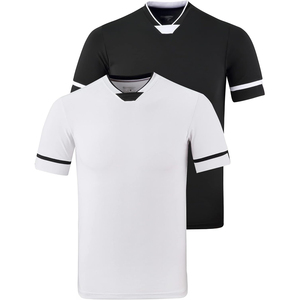 Maillot de football unisexe bleu à col en V et manches courtes, en polyester respirant, coupe classique, toutes saisons, PUNJAB DIAMOND personnalisé - Product Image 2