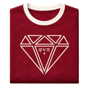 Camiseta Kappa Alpha Psi Diamond Phi Nu Pi, Ringer Tee Krimson, Ropa de Fraternidad Griega con Diseño Clásico, Comodidad Premium y Ajuste Elegante - Product Image 6