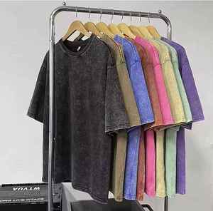 T-shirts vintage pour hommes avec logo personnalisé, 100% coton, manches courtes, taille plus, style streetwear, design imprimé uni - Product Image 3