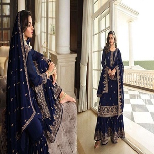 Designers à forte demande Broderie Shalwar kameez - Product Image 5