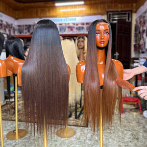Top Selling Virgin Hair Vietnamese HD <b>Lace</b> <b>Front</b> Glueless Bone Straight Long <b>Wig</b> - Product Image 5