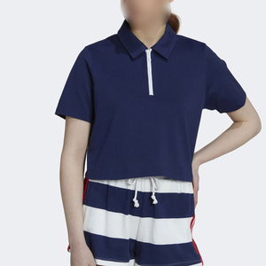 Polos de Manga Corta para Mujer, Personalizados con Bordado, Transpirables, de Algodón y Elastano, Casuales, para Golf - Product Image 1