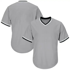 Wholesale Custom Pullover <b>Baseball</b> Jersey V Neck Quick Dry Breathable Plus Size Unisex 100 Percent Polyester Heat Transfer Sport - Product Image 6