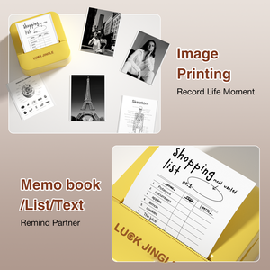 Machine d'impression d'étiquettes autocollantes en papier avec gravure laser de forme carrée, logo personnalisé, pour étudiants, usage au bureau, <span class=keywords><strong>mini</strong></span> imprimante thermique <span class=keywords><strong>portable</strong></span> - Product Image 5