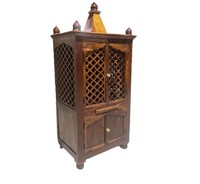 Armoire de rangement moderne en bois massif, écologique, pour Pooja Mandir |   Temple domestique sur pied pour appartement, villa, école |   Jodhpur
