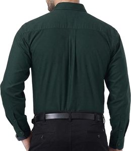 เสื้อเชิ้ตอ๊อกซ์ฟอร์ดแขนยาว Apex Cotton สำหรับผู้ชาย ผ้าฝ้าย 100% เสื้อเชิ้ตทำงานลำลองติดกระดุม มีกระเป๋า - Product Image 2