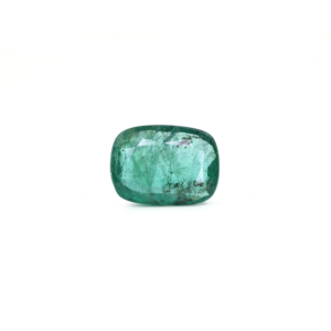 Loose 3.95 Ct Zambian Emerald Cut Synthetic Gemstone 8x10mm for Fine Jewelry - Product Image 1