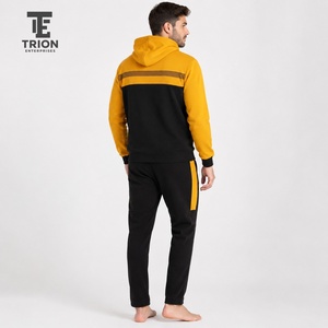 Survêtement de jogging en molleton ajusté pour homme, coupe slim, en coton, avec logo personnalisé, motif uni, idéal pour l'hiver – Vente en gros - Product Image 2