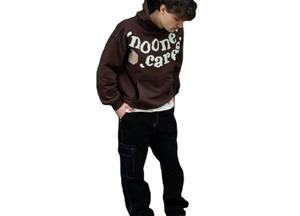 Sweat à capuche personnalisé à imprimé bouffant pour hommes et unisexe Sweat-shirt 100% coton avec motif 3D brodé Vêtements en polaire surdimensionnés et à capuche - Product Image 4