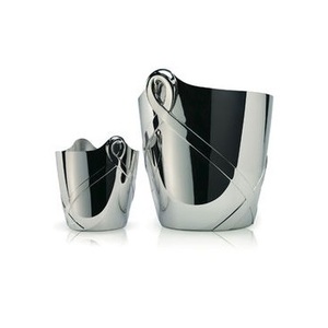 Modern Decorative Metal Ice Bucket For Wine Champagne Cooling With Strong Handle And Elegant Finish Ideal - Product Image 5