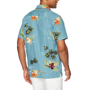 Chemise Hawaïenne Homme à Manches Courtes, Chemise de Plage Décontractée, Col Revers, Imprimée, Chemise d'Été, Service OEM Personnalisé - Product Image 2