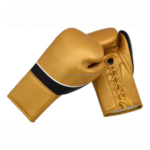 Guantes de Boxeo Profesionales de Cuero Vacuno y PU con Cordones, Guantes de Entrenamiento de Sparring, Guantes de Lucha de Muay Thai y MMA con Logotipo Personalizado - Product Image 4