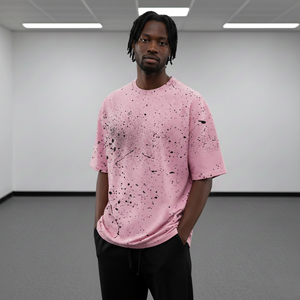 Camiseta de Hombre de Alta Calidad 100% Algodón, con Logotipo Personalizado en Relieve, Talla Grande, Transpirable, Ecológica, Estilo Hip Hop, Hombros Caídos - Product Image 6