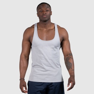 Débardeurs de sport surdimensionnés pour hommes, lavés à l'enzyme, écologiques, pour la musculation, dos nu, grandes ouvertures aux bras - Product Image 1