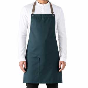 Professional Cooking Apron for Chefs Bakers Housekeeping Staff with Pen Pocket Utility <b>Denim</b> <b>Material</b> BBQ Kitchen Aprons - Product Image 1