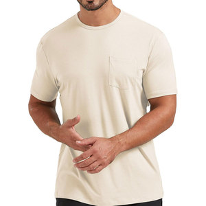 Camiseta Casual Ligera de Punto 100% Algodón para Hombre, Tejido Transpirable, Estilo Urbano, para Uso Diario en Verano - Product Image 1