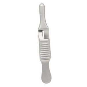 Pince chirurgicale Dieffenbach Serrefine Bulldog incurvée de 1,5 pouce en acier inoxydable pour occlusion vasculaire - Product Image 1