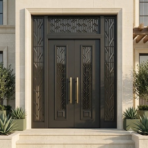Royal Luxury Premium Custom Steel <b>Swing</b> Anti-Theft Victorian Design Powder-coated Weather Resistant Elegant Entryway for - Product Image 2