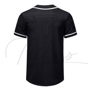 เสื้อเบสบอลแขนสั้นแบบสวม ยูนิเซ็กซ์ ขายดีที่สุด ระบายอากาศได้ดี พิมพ์ลายแบบซับลิเมชั่น ผลิตจากโพลีเอสเตอร์/คอตตอน สำหรับกีฬาเบสบอล - Product Image 2