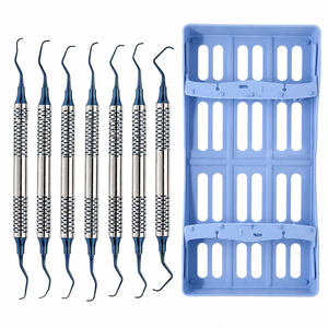 3 pièces d'instruments dentaires de haute qualité en acier inoxydable : Curettes à scie et à écailler pour le calcul dentaire parodontal et la planification radiculaire, légers - Product Image 6