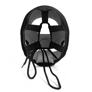 Protège-têtes de boxe en cuir personnalisés de qualité professionnelle avec logo imprimé pour le kickboxing - Conception réglable et protectrice - Product Image 4