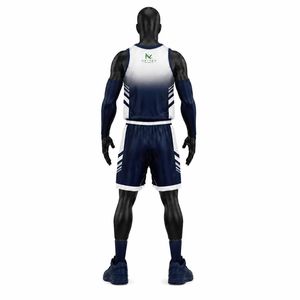Conjunto de Uniforme de Baloncesto Personalizado para Hombre con Diseño de Chevron en Degradado, Jersey de Malla Sublimada, Pantalones Cortos, Ropa Deportiva de Equipo, Kit de Equipamiento para Juego, Venta OEM - Product Image 4