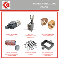 Cylindre de ram en acier inoxydable de qualité supérieure, 2 rainures, 76 mm, modèle standard P780570a, pièce de rechange hydraulique OEM durable pour tracteur Swaraj 6