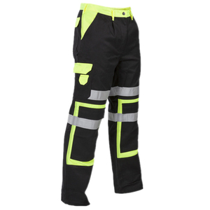 Apparel Cloth Wholesale High Quality 100% Cotton Reflective Safety <b>Cargo</b> <b>Work</b> Pants Breathable Protective Construction Workers - Product Image 1