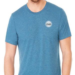 T-shirts en tissu triblend personnalisés avec logo, faible quantité minimum de commande |   T-shirts de style haut de gamme, vente en gros - Product Image 1