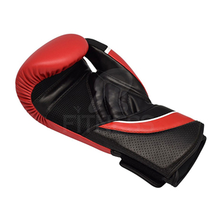 Guantes de Boxeo Premium para Entrenamiento de MMA con Acabado de Cuero Reforzado Antideslizante, Acolchado Protector de Espuma y Cierre de Gancho y Bucle en la Muñeca - Product Image 3