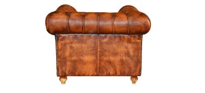 Canapé une place en cuir buff tendance avec élégant fauteuil Chesterfield en cuir buff de qualité supérieure à prix d'exportation en gros - Product Image 6