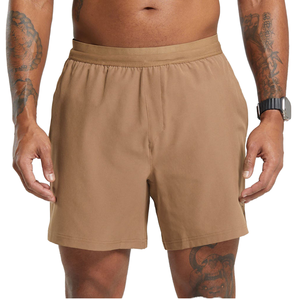 Men's New High Street Sports Casual Double-<b>Layer</b> Fitness Training Shorts Anti-Glare Anti-Wrinkle Sunning Casual with Pockets - Product Image 1