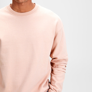 Custom Winter Biker Sweatshirt Men Ribbed <b>Elbow</b> <b>Patch</b> Applique Streetwear Drop Shoulder Pullover Oversized Heavyweight Cotton - Product Image 5