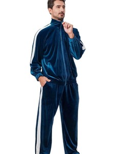 Conjunto Deportivo de Terciopelo para Hombre, Talla Grande, con Capucha, para Invierno, de Alta Calidad, Transpirable, de Forro Polar, Poliéster y Algodón, para Gimnasio y Fitness - Product Image 2