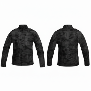 Fashionable Trendy Custom Camouflage Print Stand Collar Lightweight Outdoor Jacket Full Sleeve Casual <b>Zip</b> <b>Up</b> Windbreaker Jacket - Product Image 2
