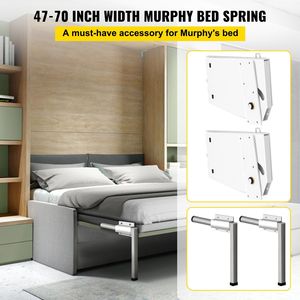 Kit DIY Blanco para Camas King y Queen Murphy, Herrajes de Soporte Reforzados con Mecanismo de Resorte, Montaje en Pared - para Camas Verticales - Product Image 2