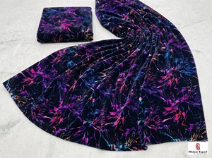 Wholesale Velvet Printed Fabric Foil Design Clothing Manufacturers Fashion Brands Garment Production OEM - Product Image 4